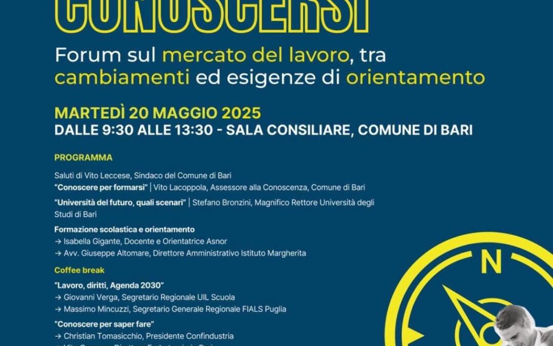 Conoscere per Conoscersi: Forum sul mercato del lavoro, tra cambiamenti ed esigenze di mercato.